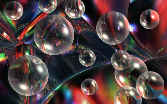 Bubbles colorful background hologram earth free wallpaper - medium preview image