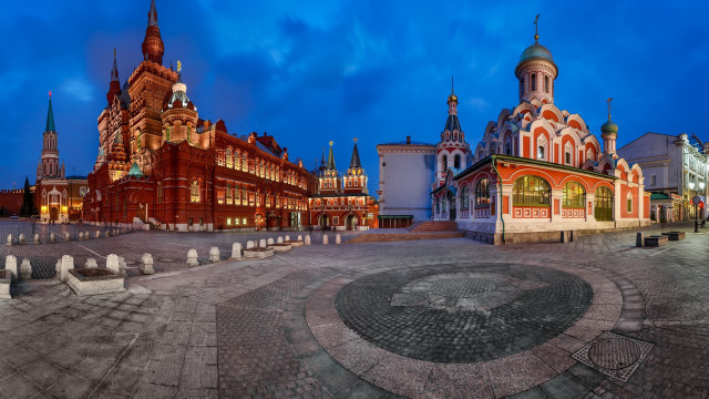 Large building clock tower night #19 free wallpaper - medium preview image
