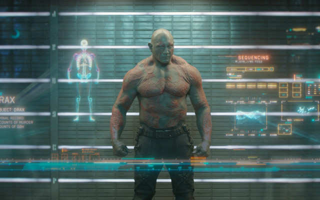 Futuristic man cityscape cyberpunk hologram free wallpaper - medium preview image