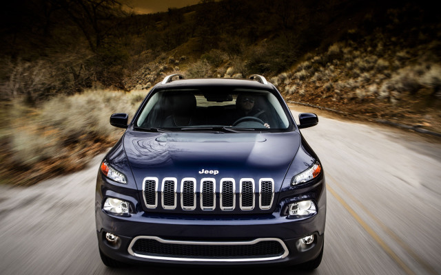 Blue jeep mountain road neoclassic free wallpaper - medium preview image