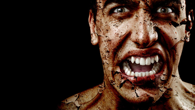 Dirt faced man blood 3d free wallpaper - medium preview image