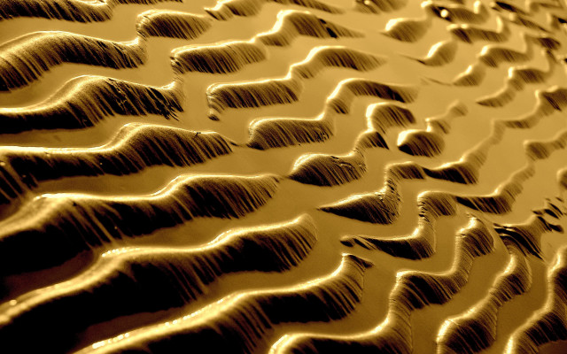 Wave pattern sand water droplets free wallpaper - medium preview image