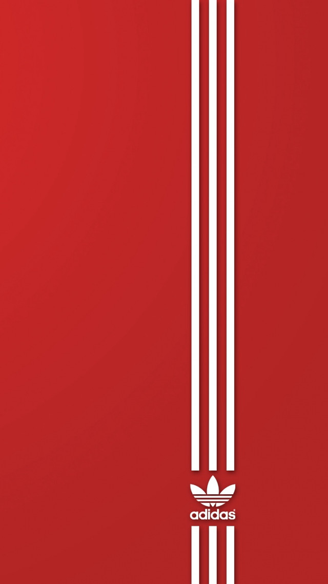 Red adidas wallpaper white stripes free wallpaper - medium preview image