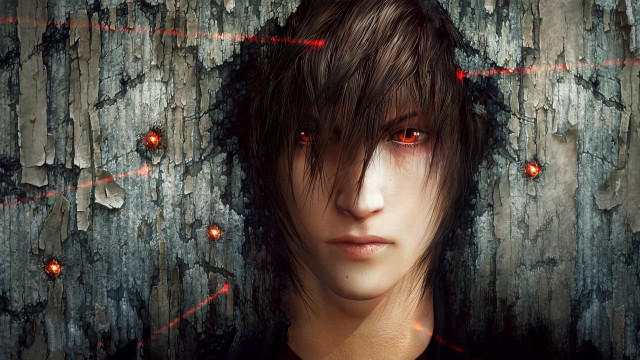 Red eyed man tree rain free wallpaper - medium preview image