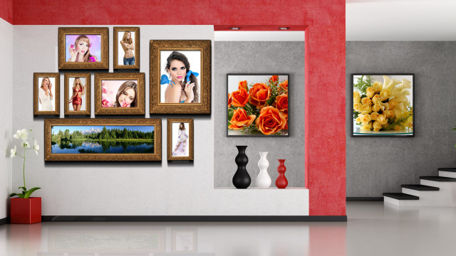 Wall pictures vase staircase art free wallpaper - medium preview image