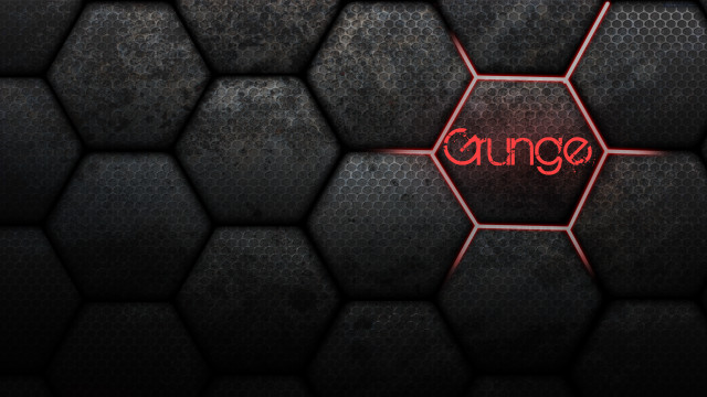 Red neon orange honeycomb grunge free wallpaper - medium preview image