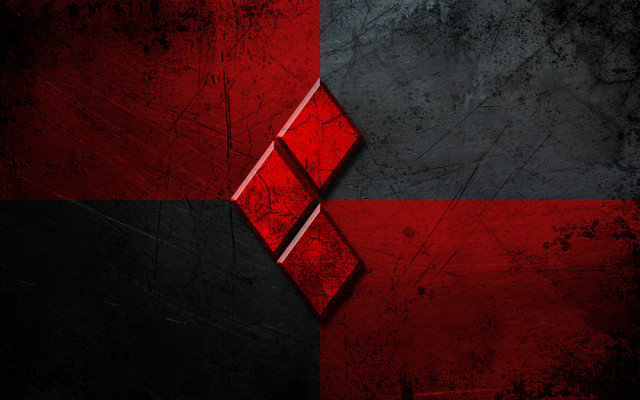 Abstract red black diamond poster free wallpaper - medium preview image