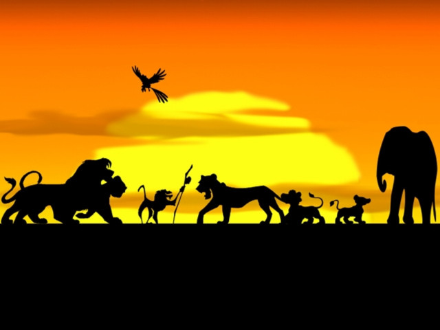 Animals tree bird sunset silhouette free wallpaper - medium preview image