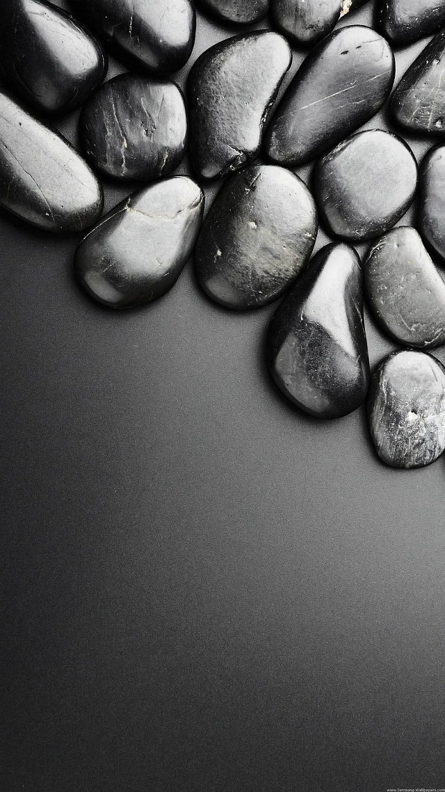 Black white rocks phone table free wallpaper - medium preview image