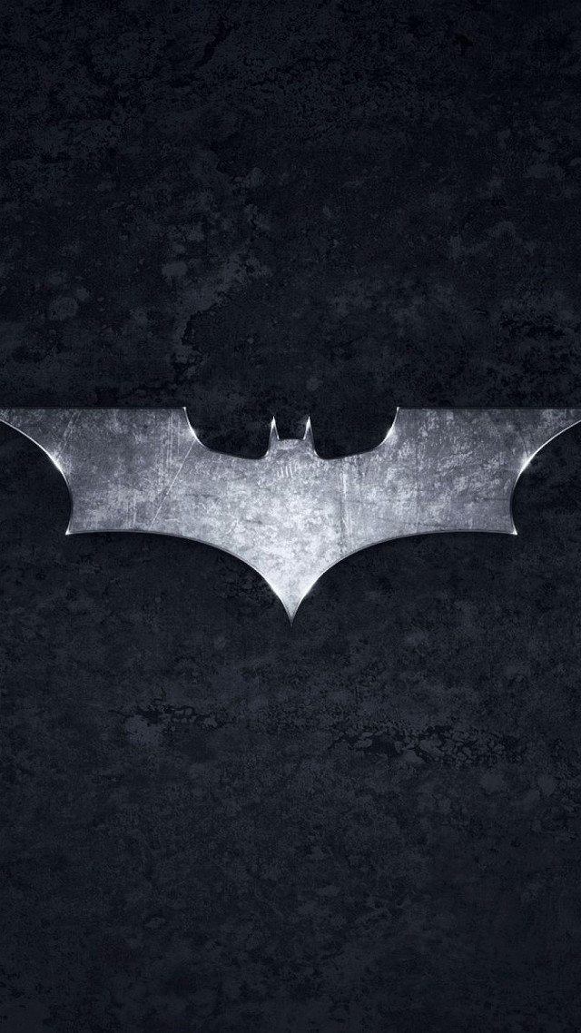 Batman logo black background white #2 free wallpaper - medium preview image