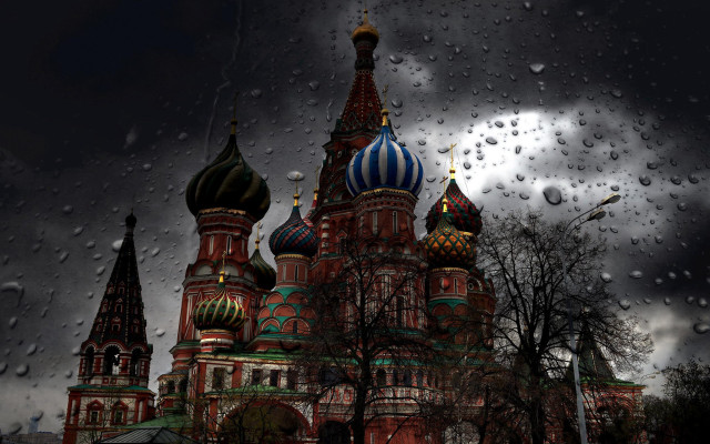 Church rainy windows gothic matte free wallpaper - medium preview image