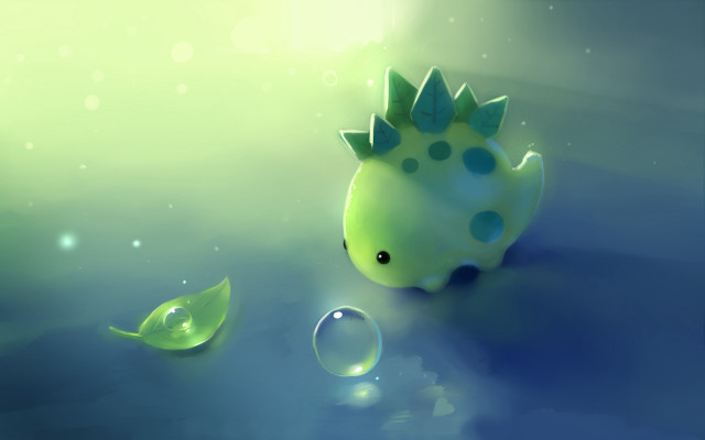 Green toy blue nose leaf free wallpaper - medium preview image