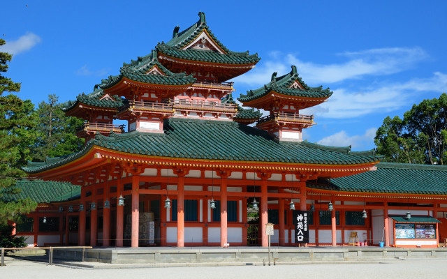 Eishosai choki shrine tower bridge free wallpaper - medium preview image