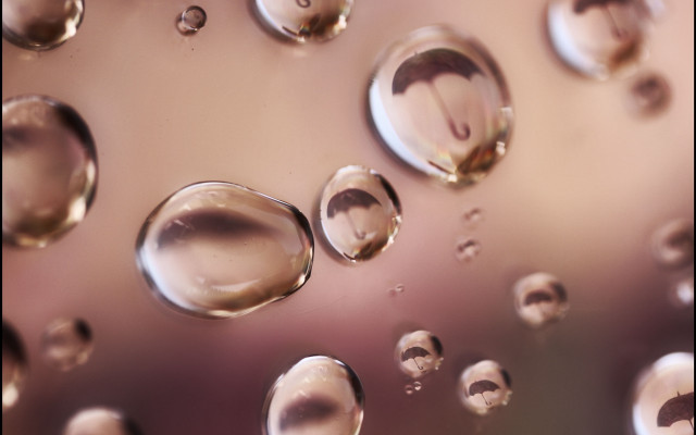 Water droplets glass pink bokeh free wallpaper - medium preview image