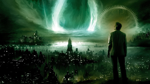Man city green object sky free wallpaper - medium preview image