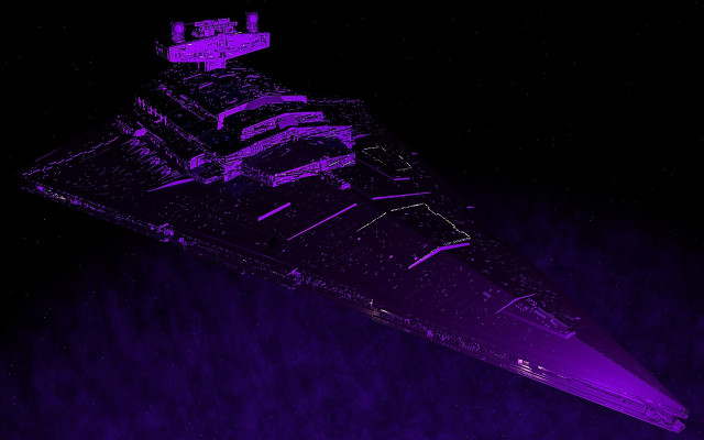 Purple aircraft holography synthwave moon free wallpaper - medium preview image