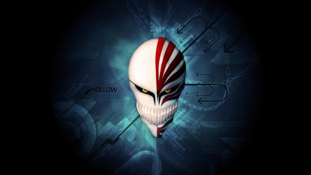 White mask red blue stripes free wallpaper - medium preview image