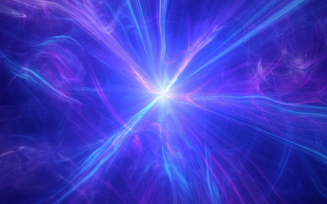 Blue purple starburst hologram sky free wallpaper - medium preview image