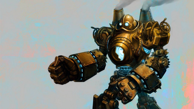 Steampunk robot gun smokestack antipodeans free wallpaper - medium preview image