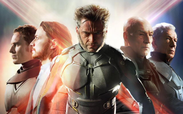 Futuristic suits group bright light free wallpaper - medium preview image