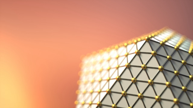 Golden building red sky buckminster free wallpaper - medium preview image