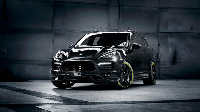 Black white car garage yellow free wallpaper - medium preview image