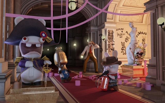 Animated figures room red carpet free wallpaper - medium preview image