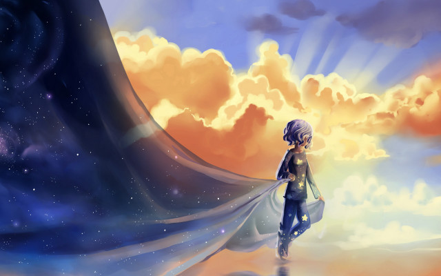 Cyril rolando anime fantasy astronaut free wallpaper - medium preview image