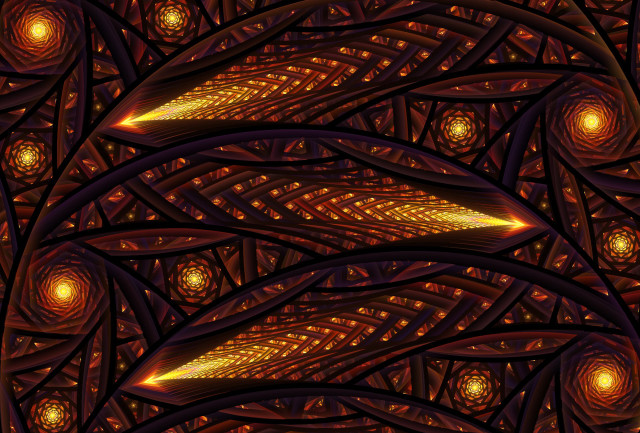Glowing eyes spiral pattern fractals free wallpaper - medium preview image