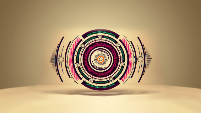 Circular design light background android free wallpaper - medium preview image