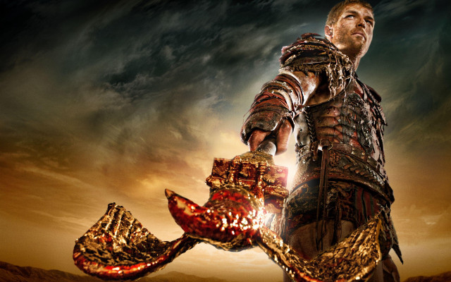Armor sword desert clouds fire free wallpaper - medium preview image