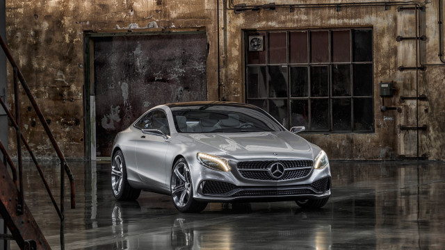 Silver car building door open free wallpaper - medium preview image