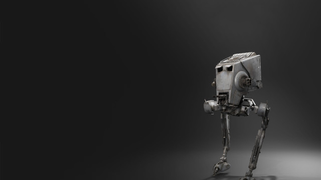 Star wars robot black surface free wallpaper - medium preview image