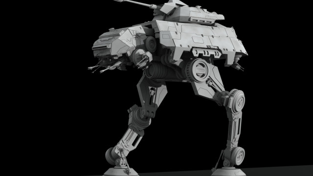 Robot gun mecha scifi ambient free wallpaper - medium preview image