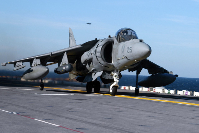 Fighter jet airport runway ocean #2 free wallpaper - medium preview image