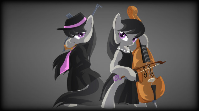 Gothic furry violin duo blackdress free wallpaper - medium preview image