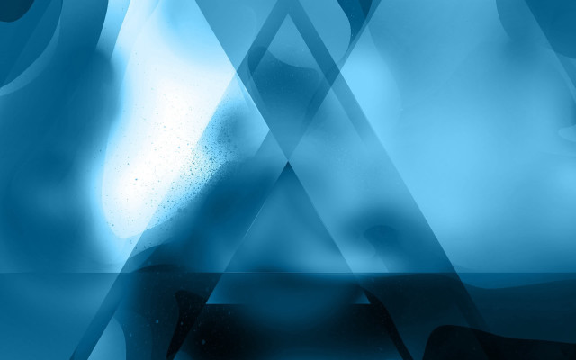Blue triangle abstract face geometric free wallpaper - medium preview image