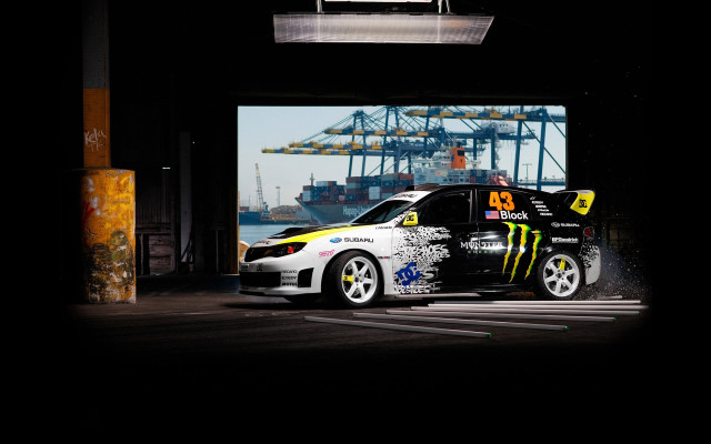 Car tunnel container ship night free wallpaper - medium preview image