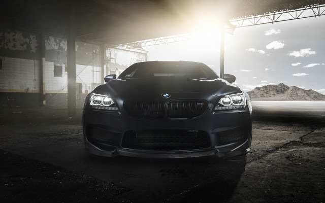 Black car parking garage mountain free wallpaper - medium preview image