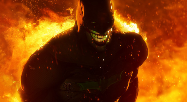 Batman fire mask embers flame free wallpaper - medium preview image