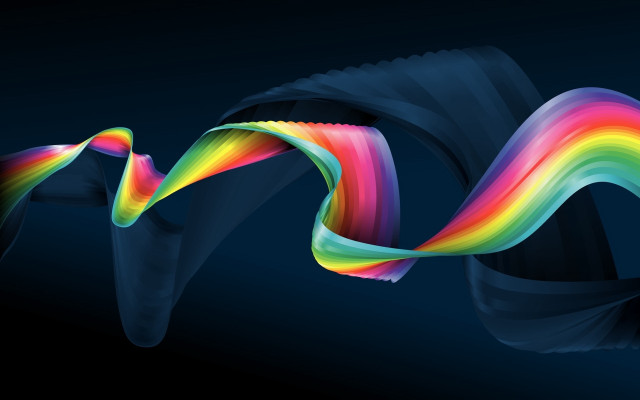 Colorful wave light abstract sculpture free wallpaper - medium preview image