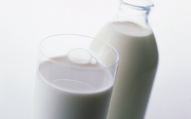 Glass milk bottle table white free wallpaper - medium preview image