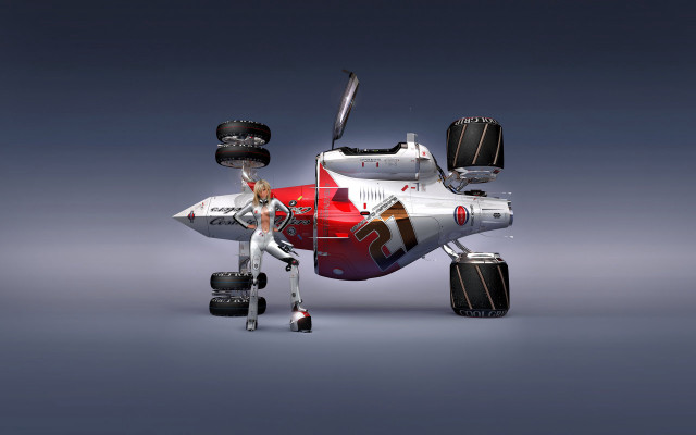 Small airplane red white engine free wallpaper - medium preview image