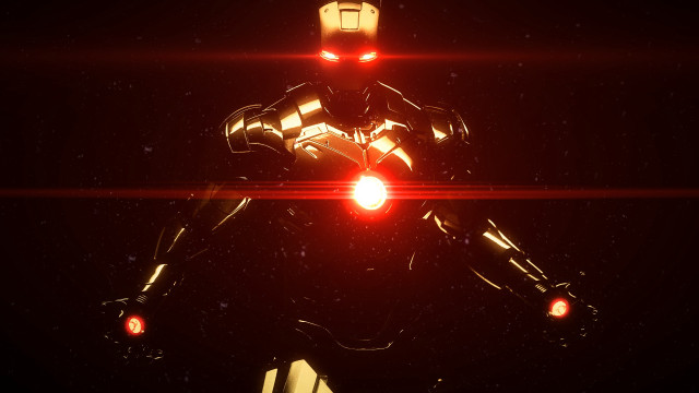 Robot red light astronaut night free wallpaper - medium preview image