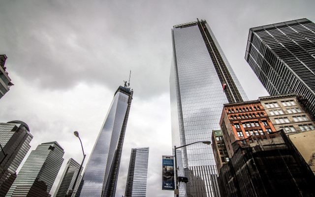 Tokyo cityscape skyscraper cloudy sky free wallpaper - medium preview image