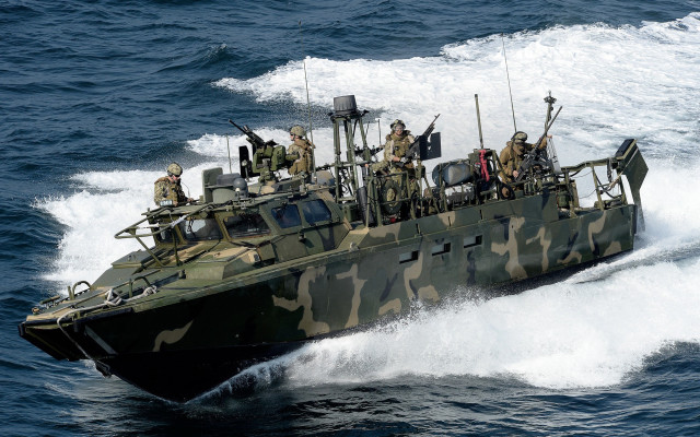 Military boat water waves children free wallpaper - medium preview image
