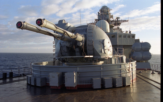 Battleship cannon ocean precisionism puzzle free wallpaper - medium preview image