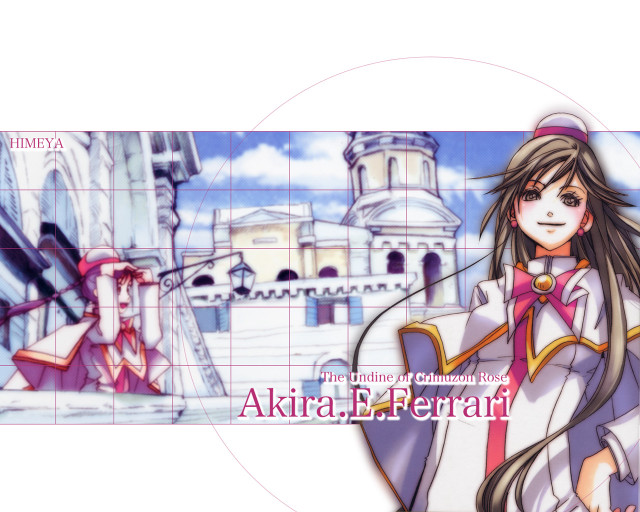 Woman white dress red hat free wallpaper - medium preview image