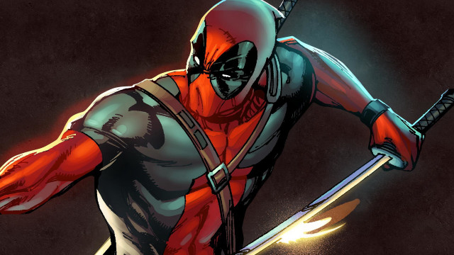 Deadpool sword mask male muscular free wallpaper - medium preview image