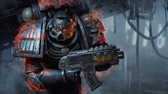 Space suit man flame glowing free wallpaper - medium preview image
